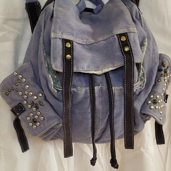 Free People Vintage bag/purse/back pack Hippy Indie - Picture 2 of 12